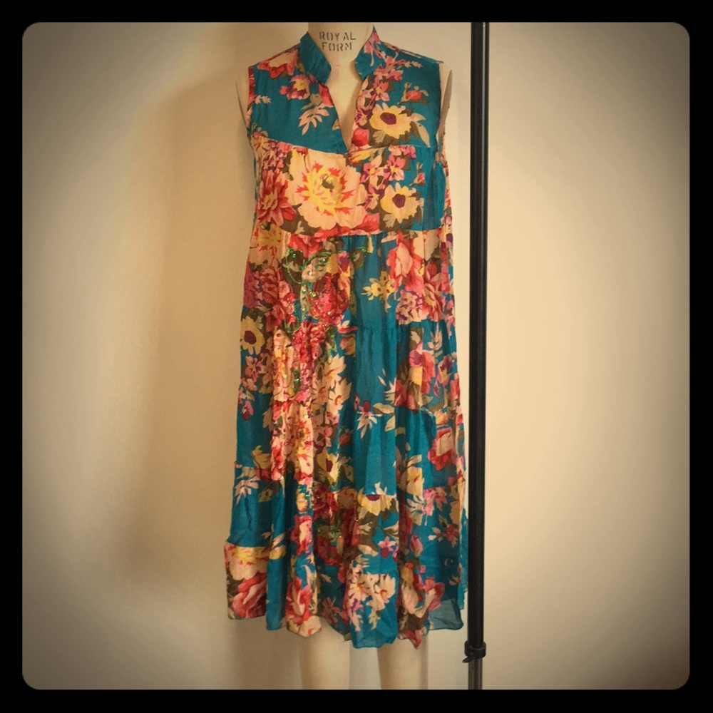 Floral tent dress